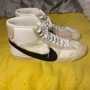 Off-White X Nike blazer mid white
